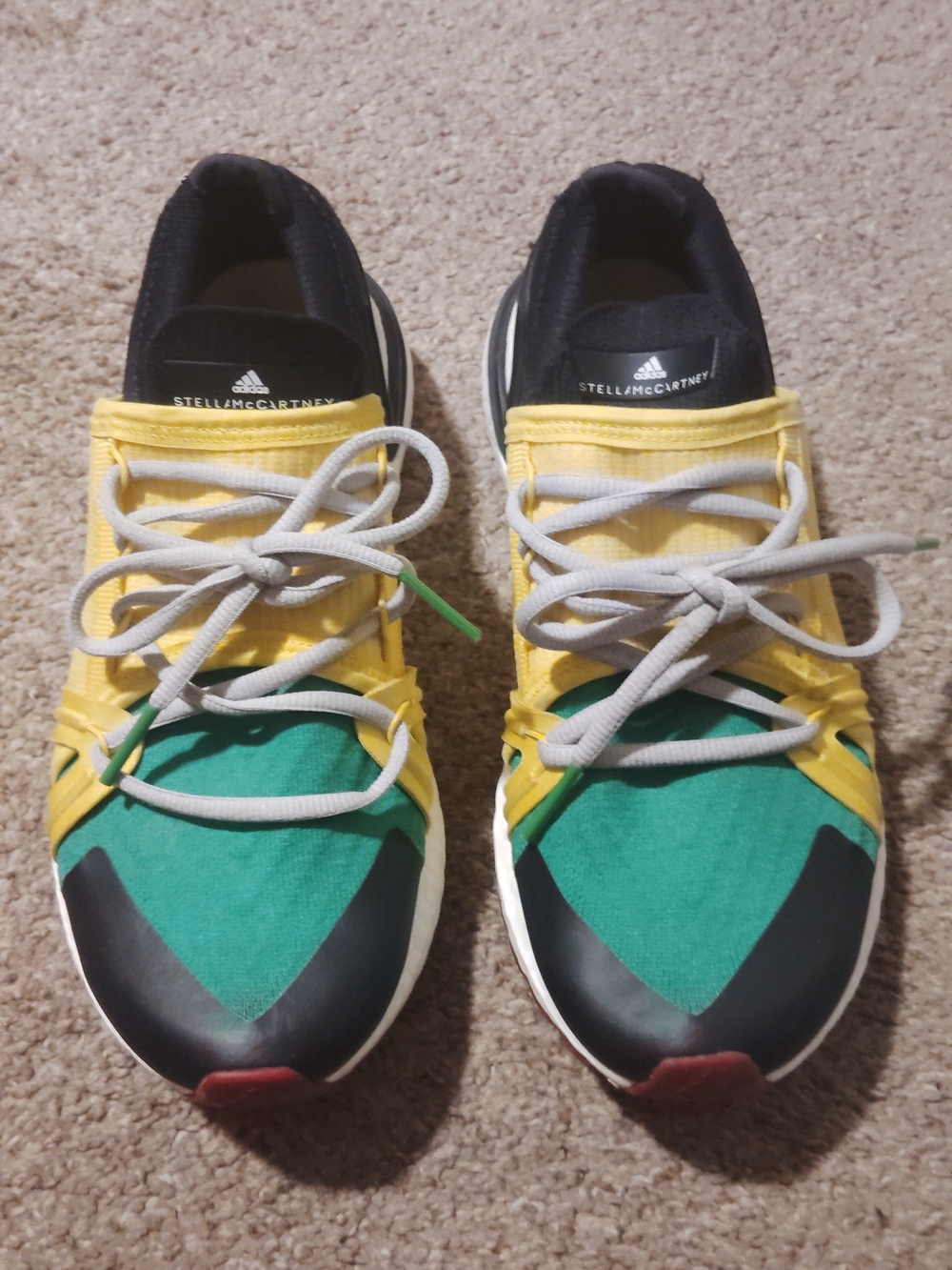 adidas Green, Yellow & Black Men’s Athletic Sneakers